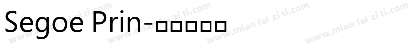 Segoe Prin字体转换